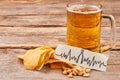 Beer addiction leads to heart disease.