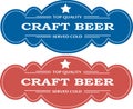 Beer advertising badges