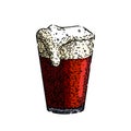 beer alcohol cup sketch hand drawn vector Royalty Free Stock Photo