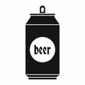 Beer in aluminum cans icon, simple style Royalty Free Stock Photo