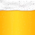 beer background with foam and bubbles Royalty Free Stock Photo