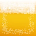 Beer background with realistic bubbles Royalty Free Stock Photo