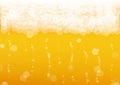 Beer background with realistic bubbles Royalty Free Stock Photo