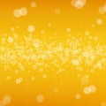 Beer background with realistic bubbles Royalty Free Stock Photo