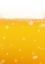 Beer background with realistic bubbles Royalty Free Stock Photo