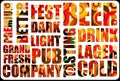 Beer background text Royalty Free Stock Photo