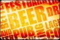 Beer background text Royalty Free Stock Photo