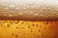 beer background texture with bubbles and foam - generated by ai Royalty Free Stock Photo