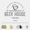 Beer badges logos and labels for any use Royalty Free Stock Photo