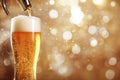 Beer banner with a draft tap and empty space for custom text Royalty Free Stock Photo