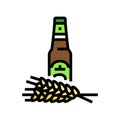 beer barley ear color icon vector illustration Royalty Free Stock Photo