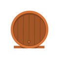 Beer or wine barrel. Alcohol drink in flat style design Royalty Free Stock Photo