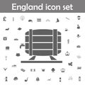 Beer barrel icon. England icons universal set for web and mobile Royalty Free Stock Photo