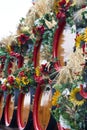 Beer barrels from Oktoberfest Royalty Free Stock Photo