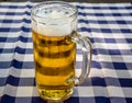 Beer on a Bavarian table Royalty Free Stock Photo