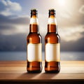 Beer blank generic product packaging mockup