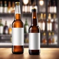 Beer blank generic product packaging mockup