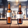 Beer blank generic product packaging mockup