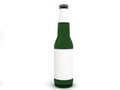 Beer bottle with blank label