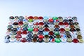 Beer bottle caps Royalty Free Stock Photo