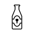 Beer bottle icon Royalty Free Stock Photo