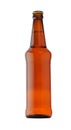 Beer bottle isolated on white background. Beer bottle with water drops Royalty Free Stock Photo