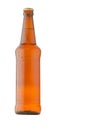 Beer  bottle isolated on white background. Beer bottle with water drops Royalty Free Stock Photo