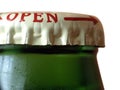 Beer bottle macro Royalty Free Stock Photo