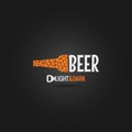 Beer bottle opener design background