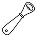 Beer bottle-opener icon, outline style Royalty Free Stock Photo