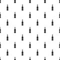 Beer bottle pattern, simple style Royalty Free Stock Photo