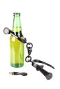 Beer bottle in shackles