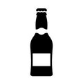 Beer bottle vector icon Royalty Free Stock Photo