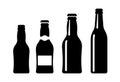 Beer bottle vector icon