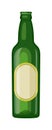 Beer bottle vector illustration.
