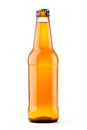 Beer bottle on a white background. Bottle with drink like Ipa, Pale Ale, Pilsner, Porter or Stout Royalty Free Stock Photo