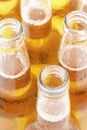 Beer bottles closeup Royalty Free Stock Photo