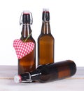 Beer bottles with heart