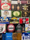Beer brands logos collage wall