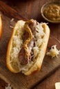 Beer Bratwurst with Sauerkraut Royalty Free Stock Photo