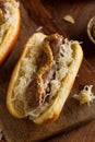 Beer Bratwurst with Sauerkraut Royalty Free Stock Photo