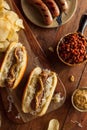 Beer Bratwurst with Sauerkraut Royalty Free Stock Photo