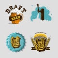 Beer Brew Brewery Alcohol Related Vector Illustrations Designs.