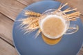 Beer and brewed wheat ingredients Royalty Free Stock Photo