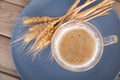 Beer and brewed wheat ingredients Royalty Free Stock Photo