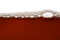 Beer bubbles in the high magnification Royalty Free Stock Photo