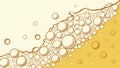 Beer bubbles texture, fizzy drink, beverage background, refreshing and bubbly vector design Generative AI Royalty Free Stock Photo