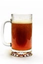 Beer Bubbling in Beer Mug Royalty Free Stock Photo