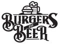 Beer and Burgers Party Invitation Logo art