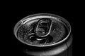 Beer can on black and white background Royalty Free Stock Photo